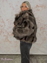 Casaco de pele bicolor Lumina