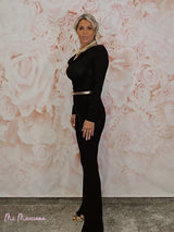 Calça flare JOT LUREX