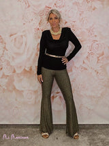 Calça flare JOT LUREX