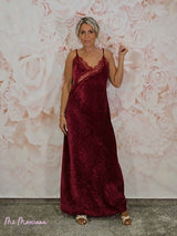 VESTIDO TERCIOPELO LENCERO