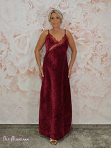 VESTIDO TERCIOPELO LENCERO