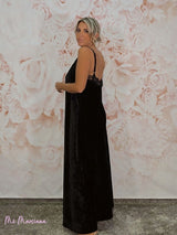 VESTIDO TERCIOPELO LENCERO