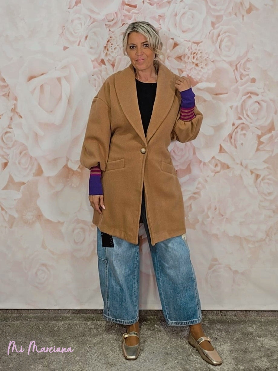 ABRIGO MANGAS RAYAS JOT