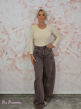 JEANS BALLON MARRÓN JOT