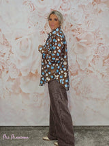 CAMISA ESTAMPADA GASA STRASS JOT