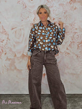 CAMISA ESTAMPADA GASA STRASS JOT