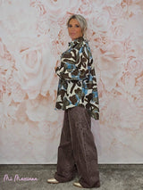 CAMISA ESTAMPADA GASA STRASS JOT