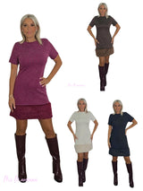 VESTIDO CURTO DE PELE TRICÔ