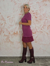 VESTIDO CURTO DE PELE TRICÔ