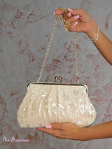 SAC À PAILLETTES AVEC CHAÎNE DORÉE