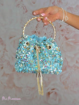 SAC EN PIERRE AVEC POIGNÉE EN STRASS