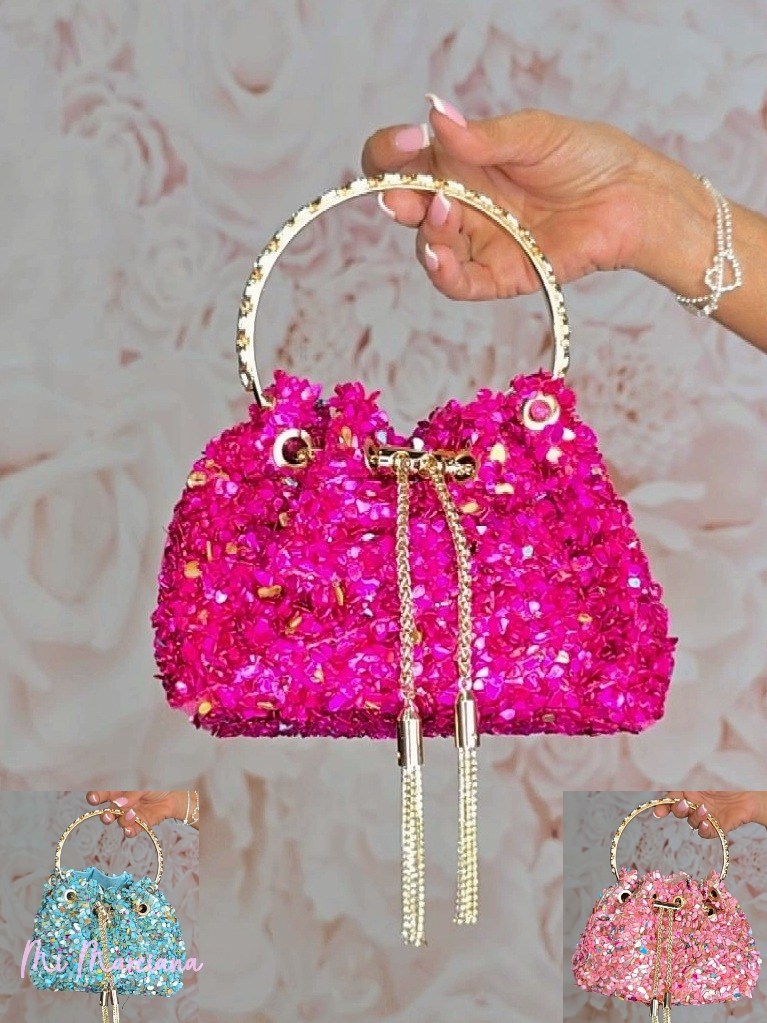 BORSA IN PIETRA CON MANICO IN STRASS