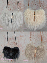 SAC À CHEVEUX AVEC LABANDE EN CUIR