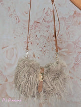 SAC À CHEVEUX AVEC LABANDE EN CUIR