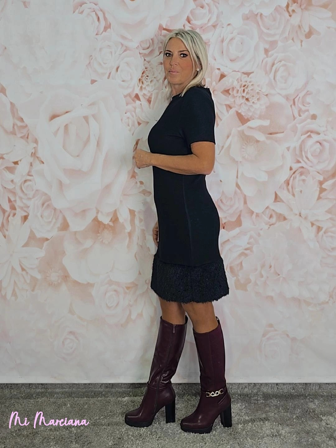 VESTIDO CURTO DE PELE TRICÔ