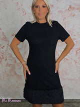 VESTIDO CURTO DE PELE TRICÔ