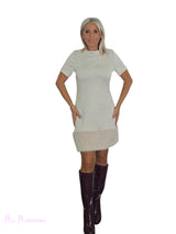 VESTIDO CURTO DE PELE TRICÔ