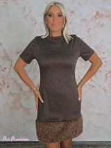 VESTIDO CURTO DE PELE TRICÔ