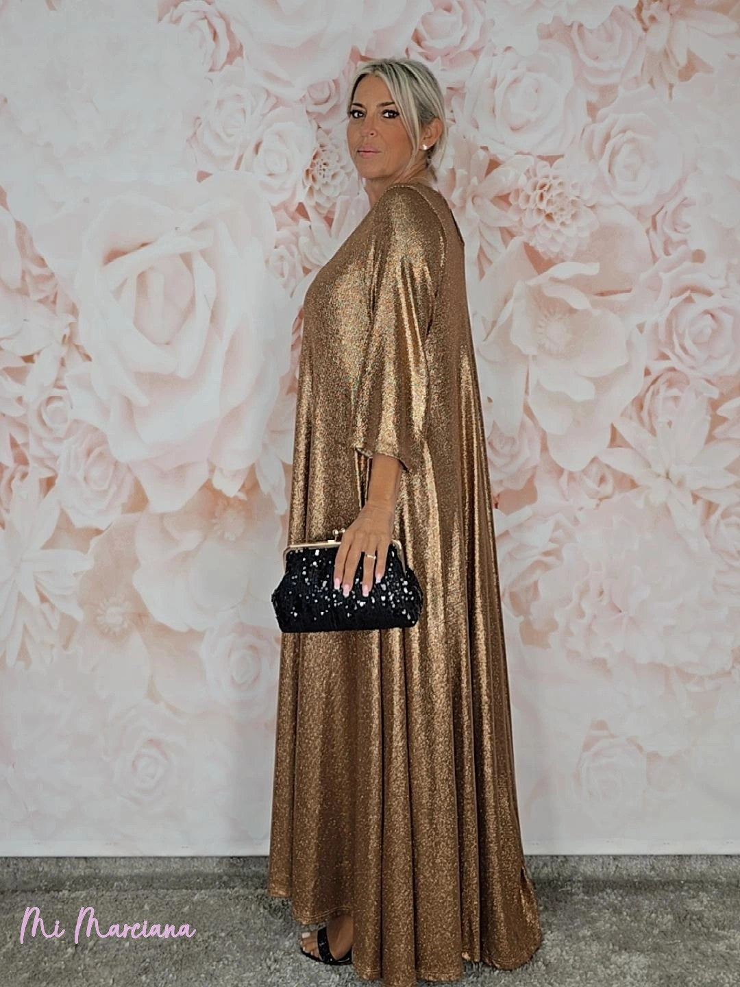 VESTIDO OVERSIZE PICO LUREX