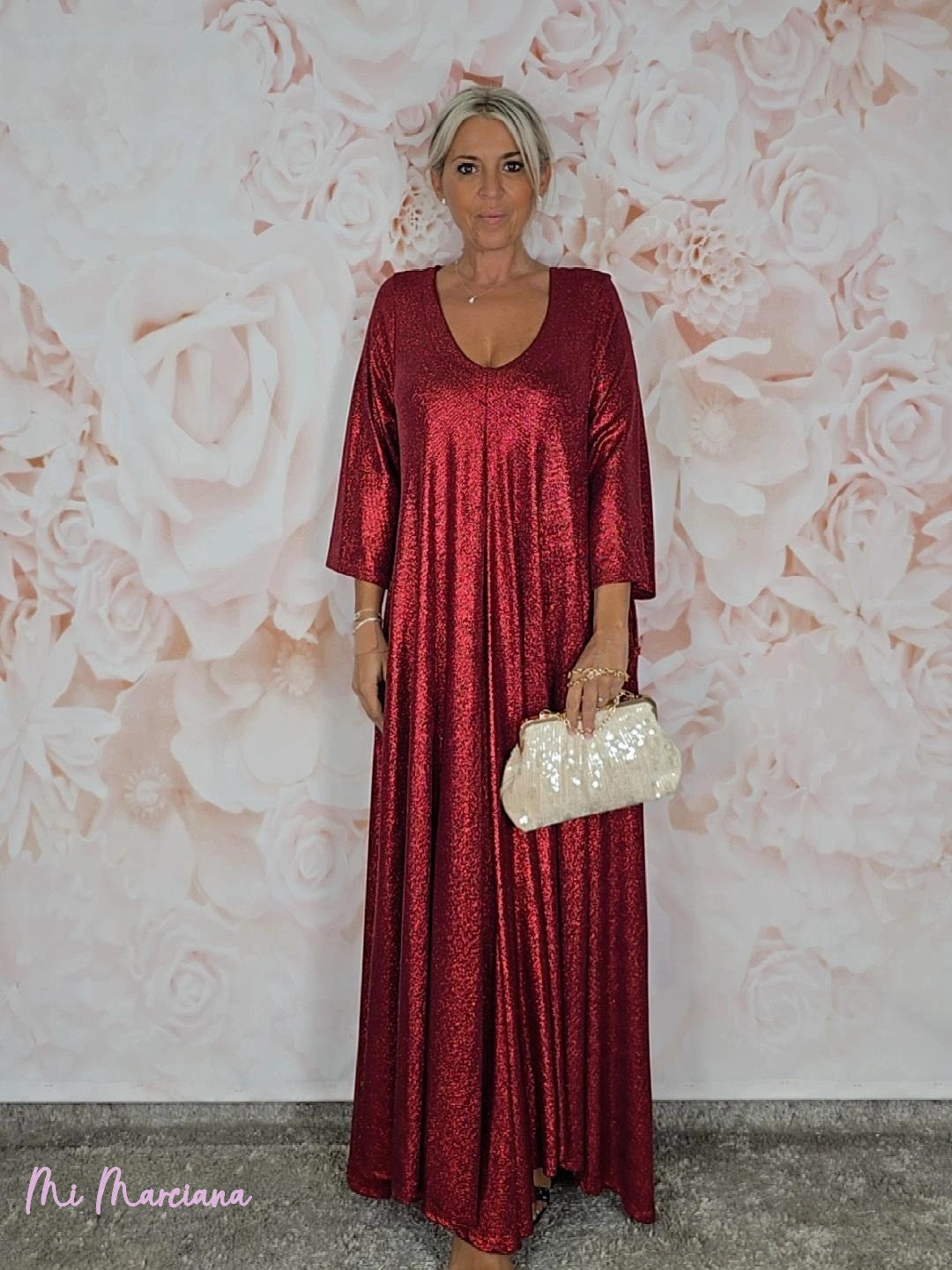 VESTIDO OVERSIZE PICO LUREX