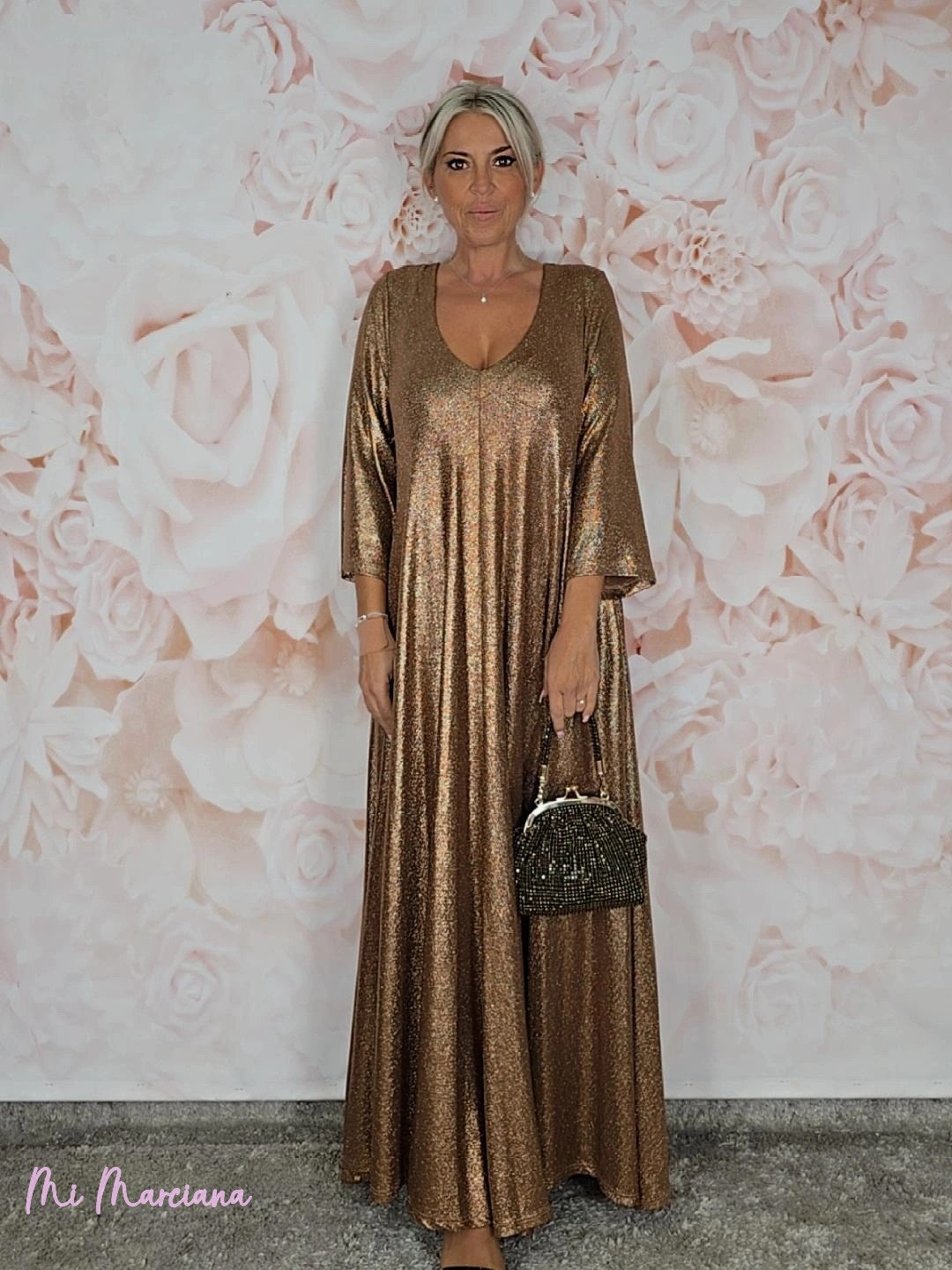 VESTIDO OVERSIZE PICO LUREX