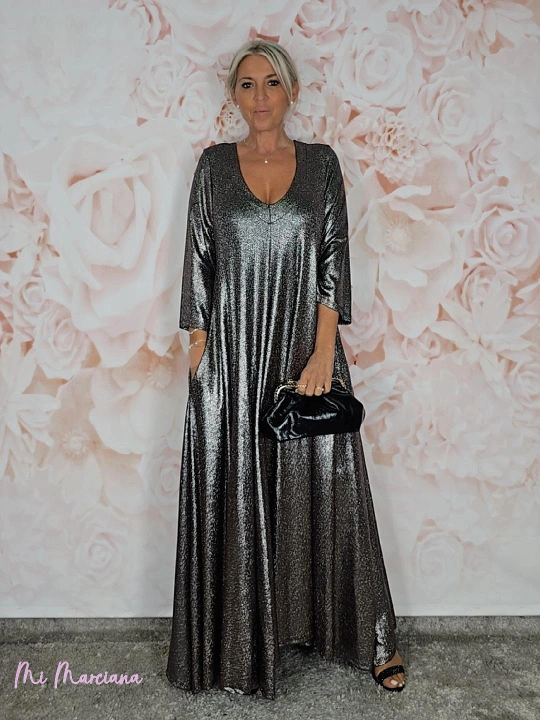 VESTIDO OVERSIZE PICO LUREX