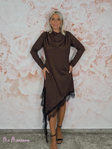 VESTIDO LENCERO DRAPEADO LICRA