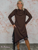 VESTIDO LENCERO DRAPEADO LICRA