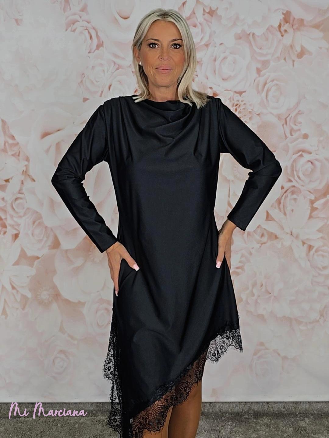 VESTIDO LENCERO DRAPEADO LICRA