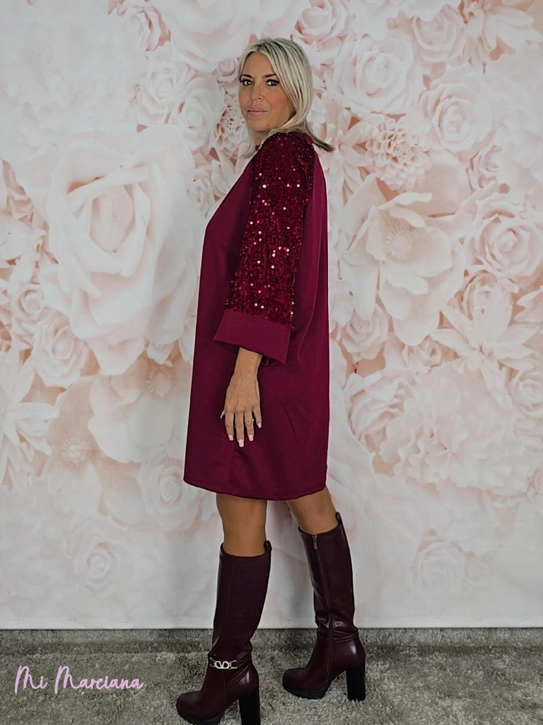 VESTIDO DE PAETÊS OVERSIZED