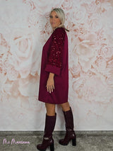 VESTIDO DE PAETÊS OVERSIZED