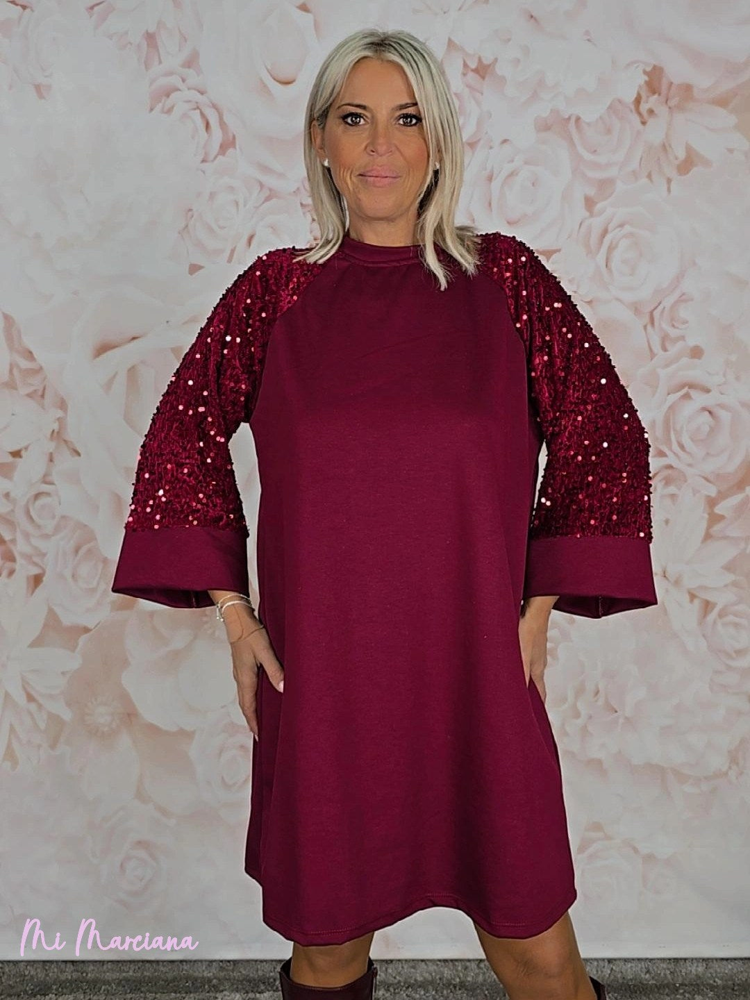 VESTIDO DE PAETÊS OVERSIZED