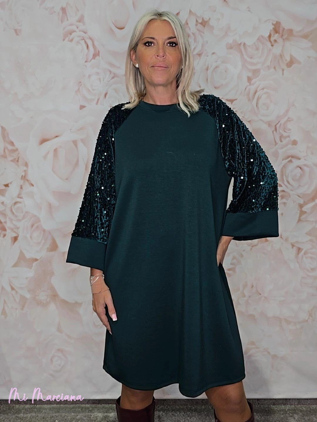 VESTIDO DE PAETÊS OVERSIZED