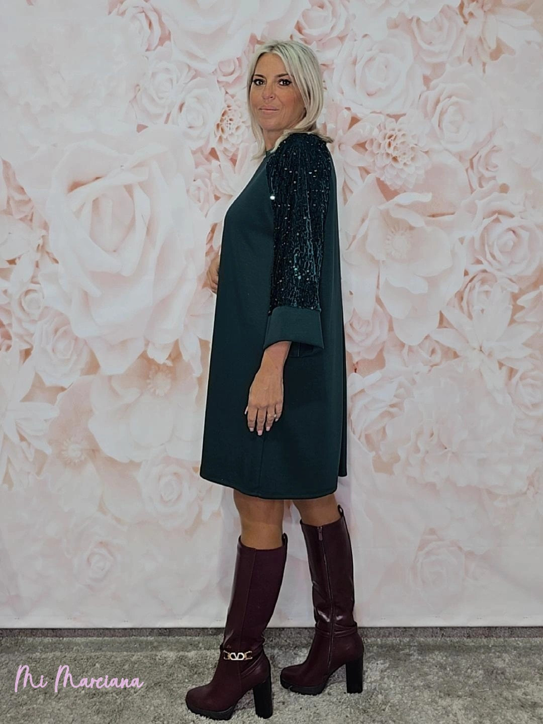 VESTIDO DE PAETÊS OVERSIZED