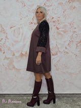 VESTIDO DE PAETÊS OVERSIZED