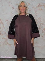VESTIDO DE PAETÊS OVERSIZED