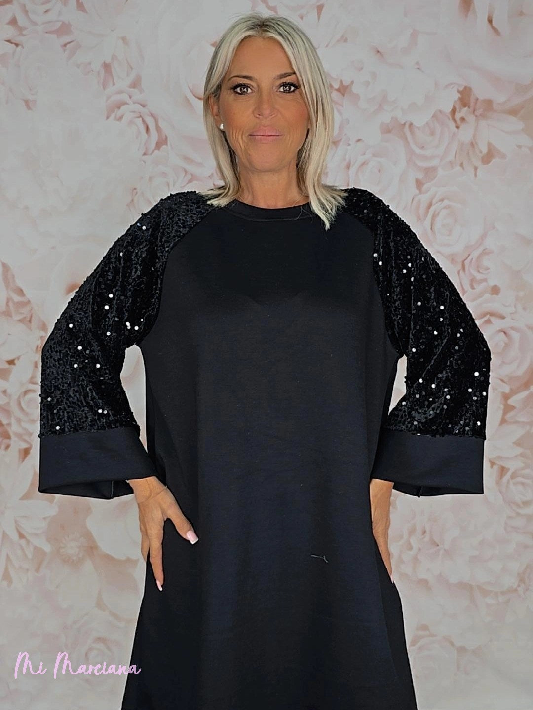 VESTIDO DE PAETÊS OVERSIZED