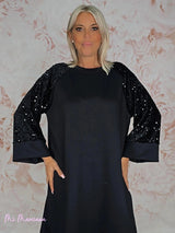 VESTIDO DE PAETÊS OVERSIZED
