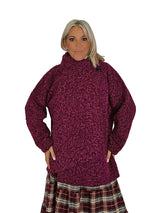 CHAQUETON CRUZADA LANA FLOCADA  JOT