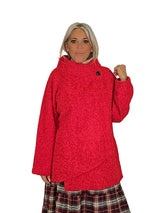 CHAQUETON CRUZADA LANA FLOCADA  JOT