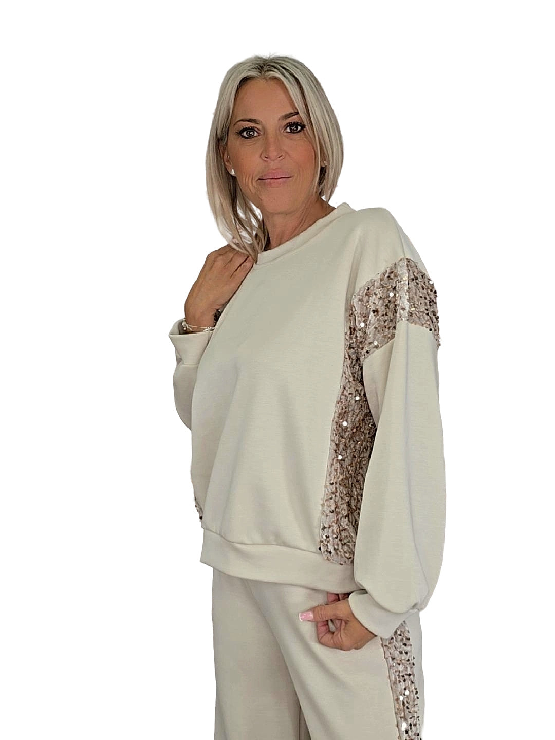 SUDADERA LENTEJUELAS