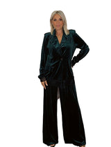 Fato de veludo com renda