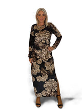 VESTIDO TERCIOPELO FLORES