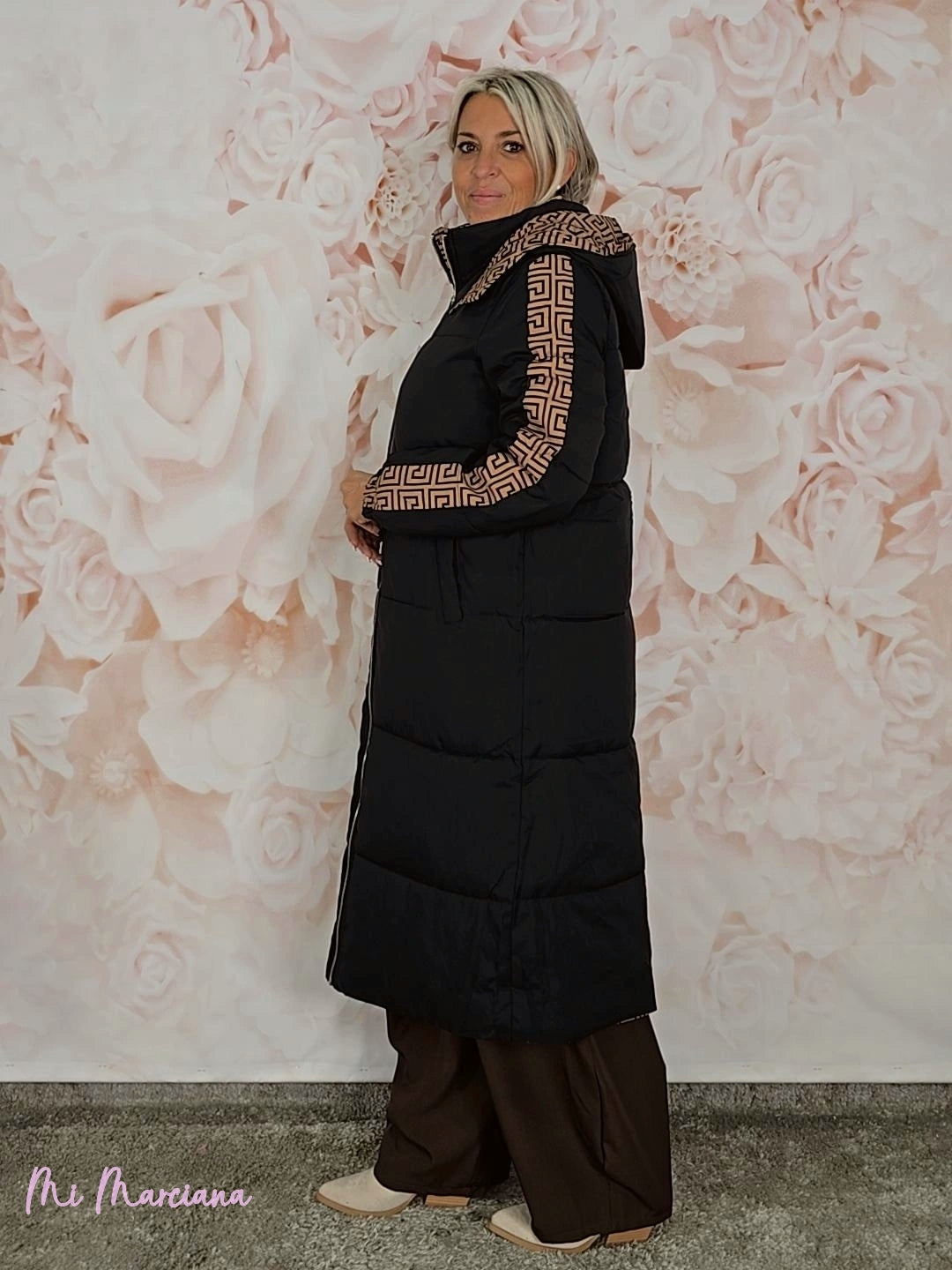 ABRIGO LARGO REVERSIBLE