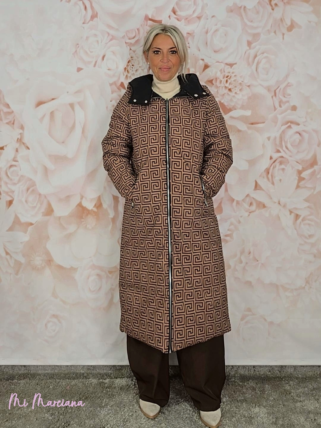 ABRIGO LARGO REVERSIBLE