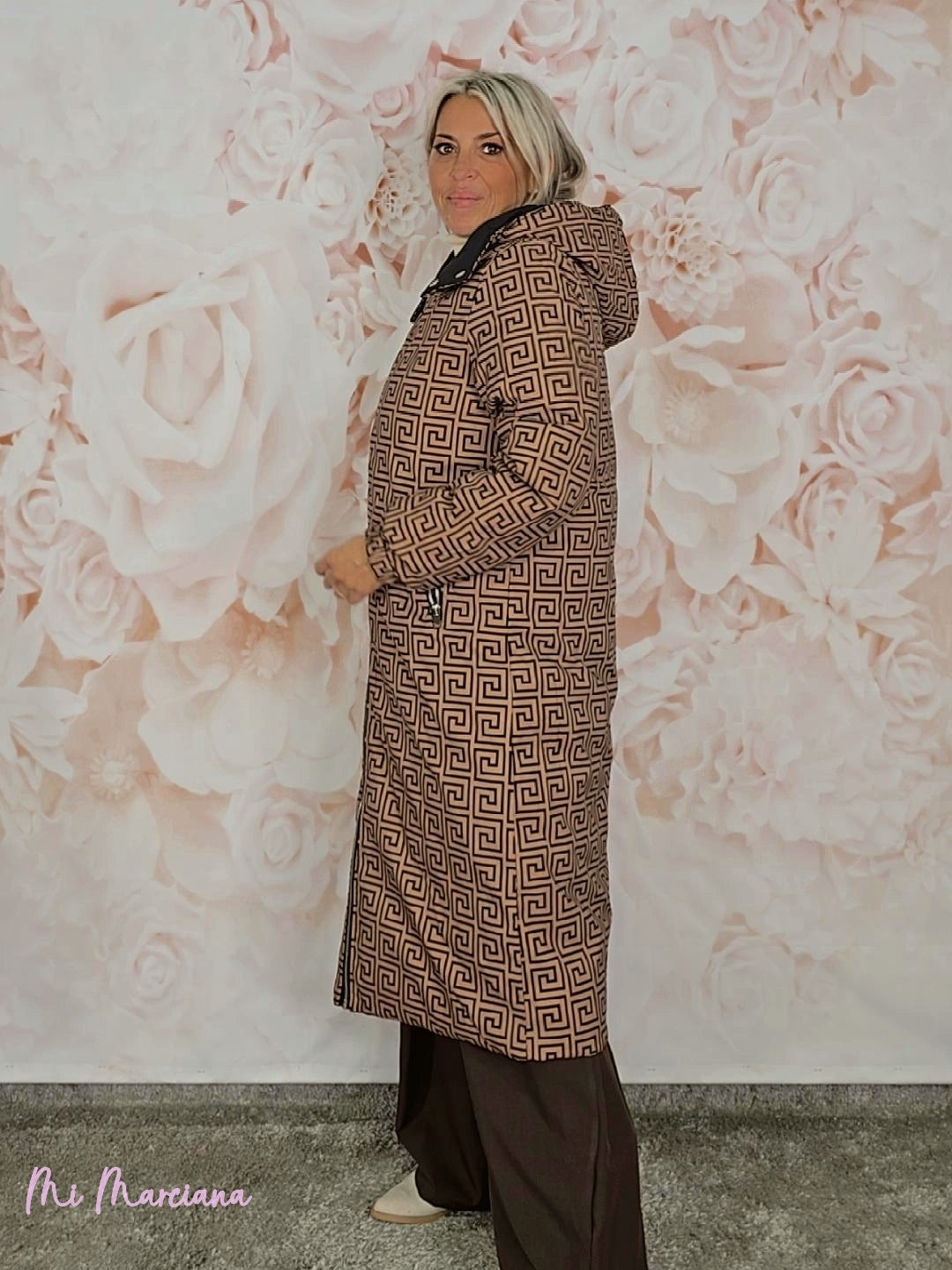 ABRIGO LARGO REVERSIBLE