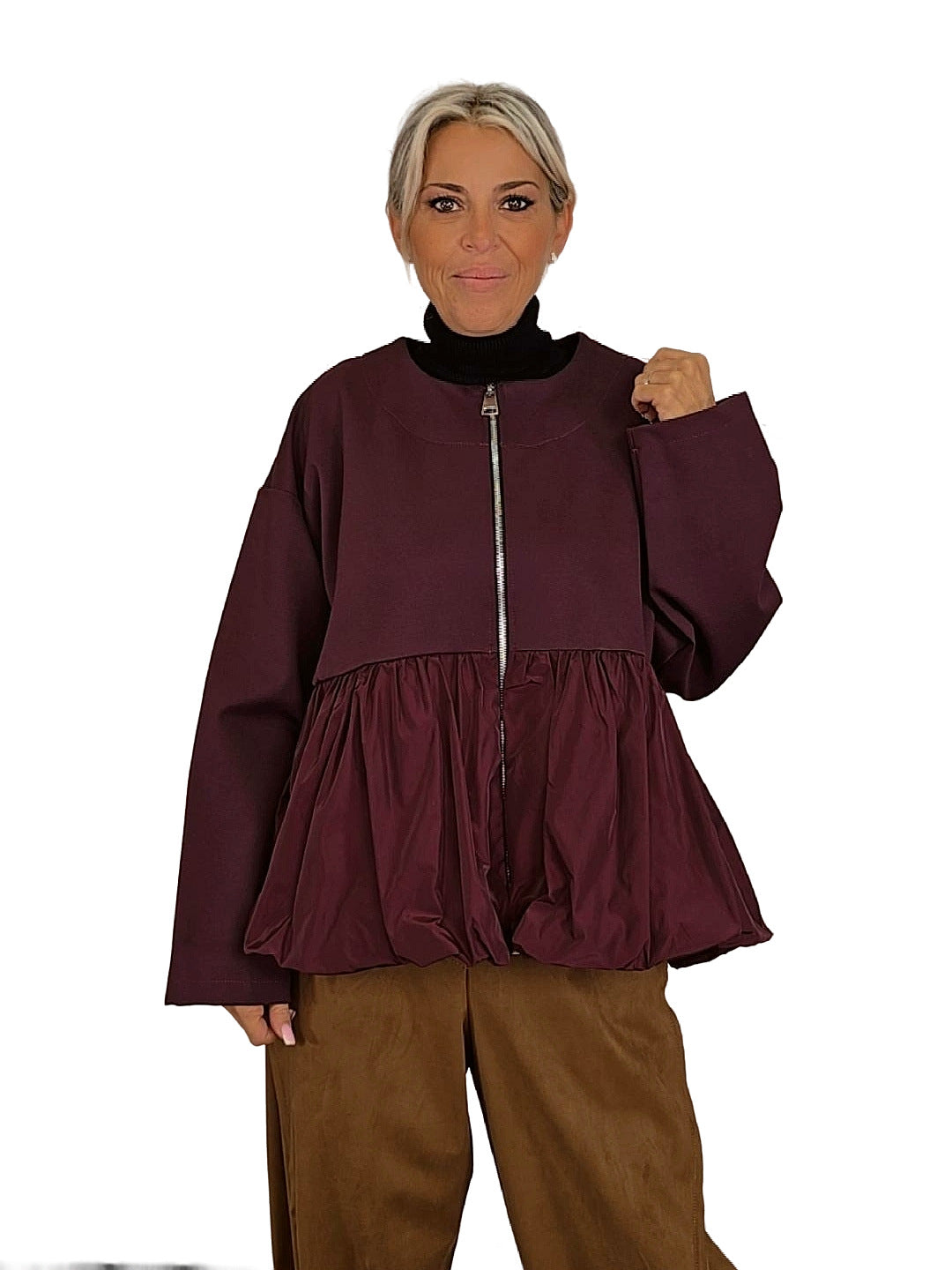 Kombinierte Ballon-Taftjacke