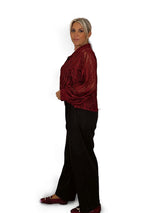 BLUSA SEMITRANSPARENTE REJILLA