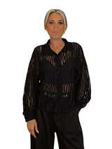 BLUSA SEMITRANSPARENTE REJILLA