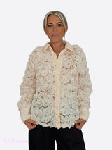 CAMISA TUL FLORES 3D JOT